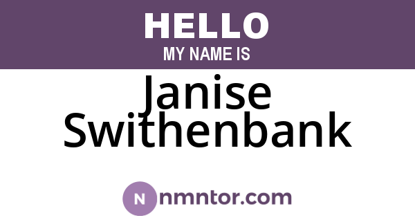 Janise Swithenbank
