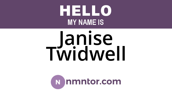 Janise Twidwell