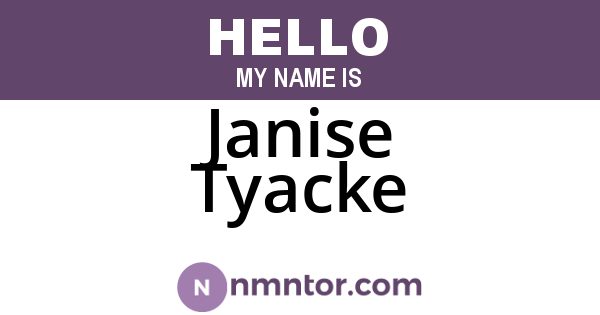Janise Tyacke