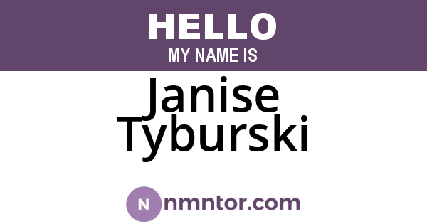 Janise Tyburski