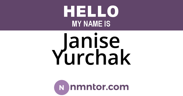 Janise Yurchak