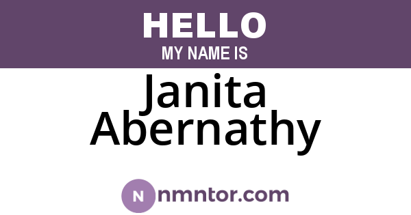 Janita Abernathy