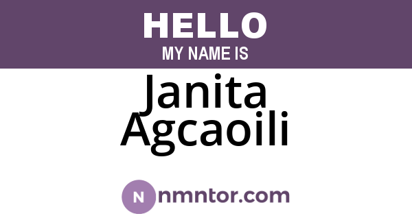 Janita Agcaoili