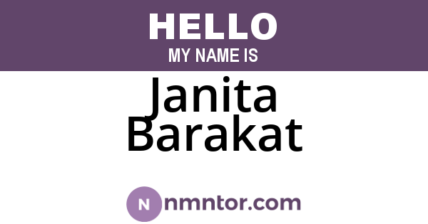 Janita Barakat