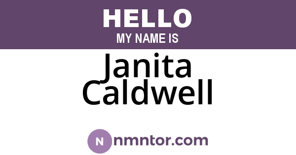 Janita Caldwell