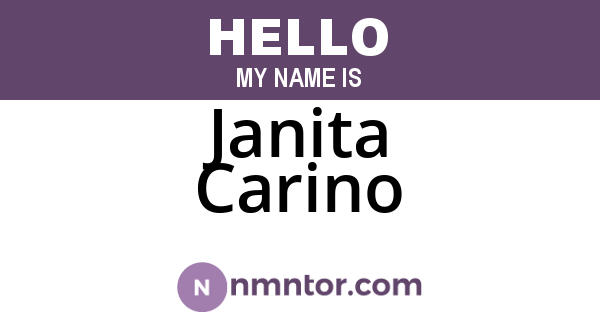 Janita Carino