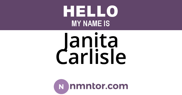 Janita Carlisle