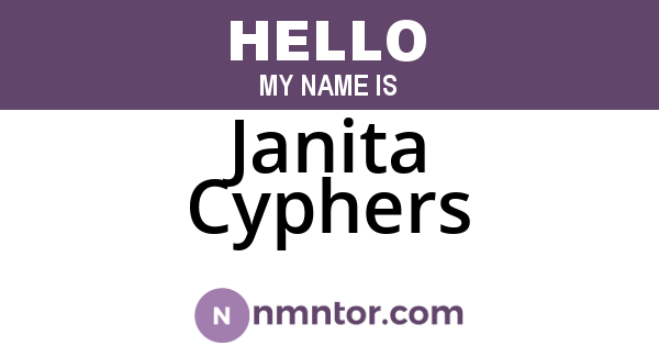 Janita Cyphers