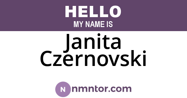 Janita Czernovski