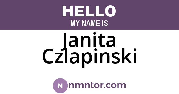 Janita Czlapinski