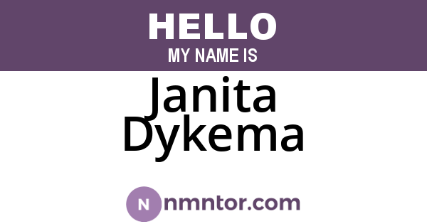 Janita Dykema