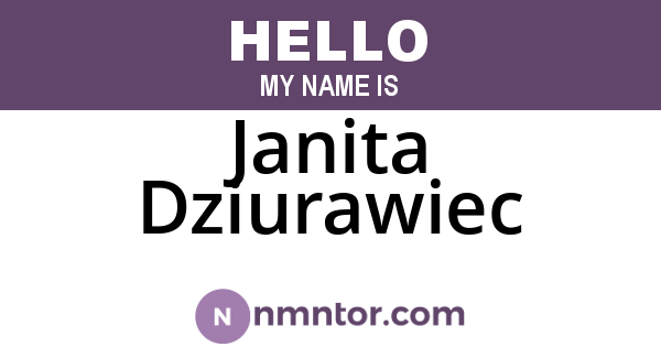Janita Dziurawiec