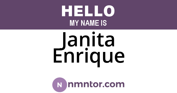 Janita Enrique