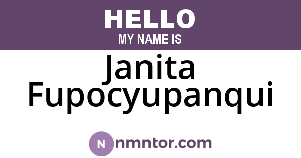 Janita Fupocyupanqui