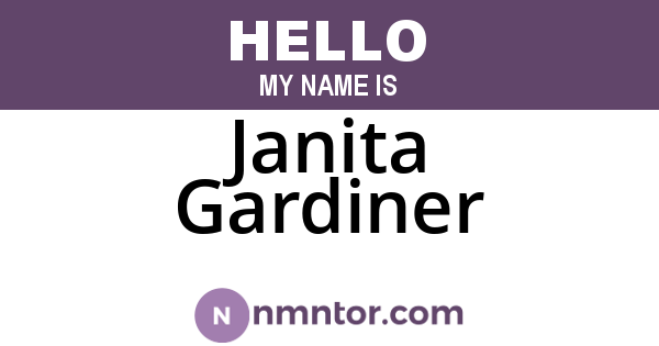 Janita Gardiner