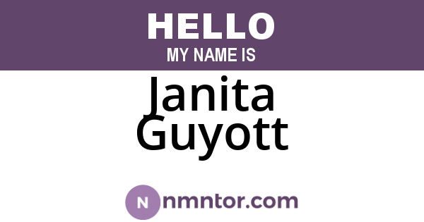 Janita Guyott