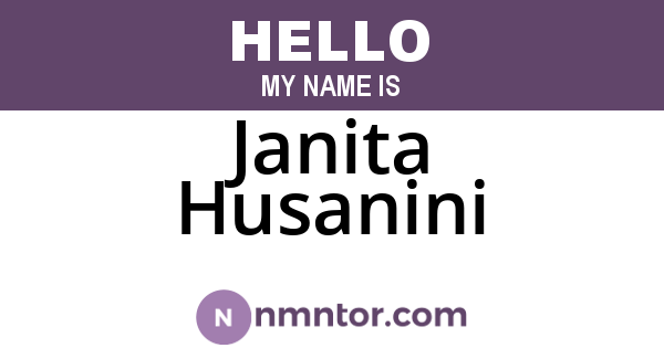 Janita Husanini