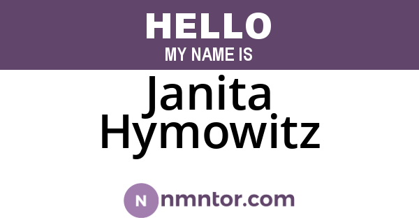 Janita Hymowitz
