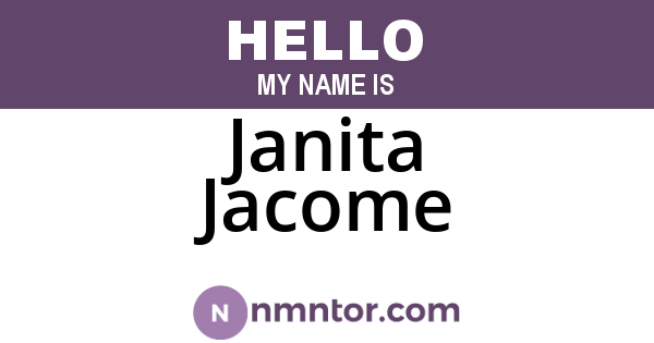 Janita Jacome