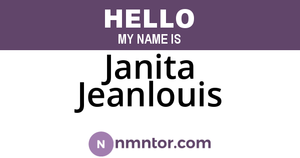 Janita Jeanlouis