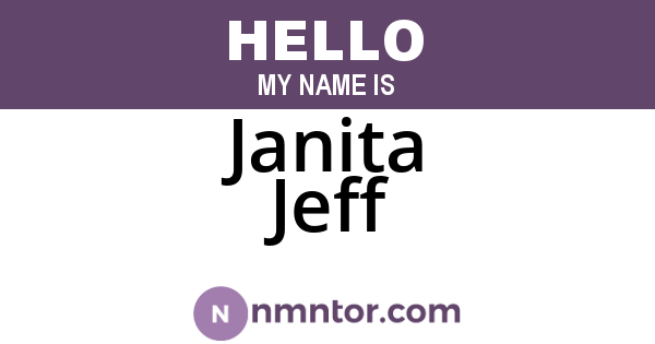 Janita Jeff