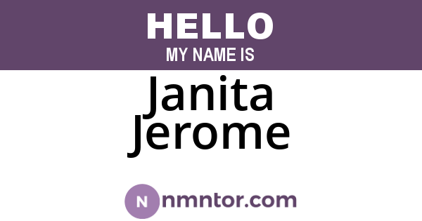 Janita Jerome