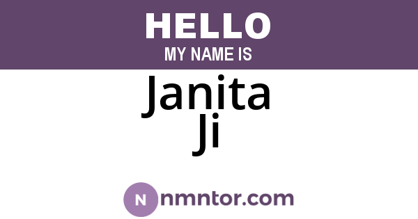 Janita Ji
