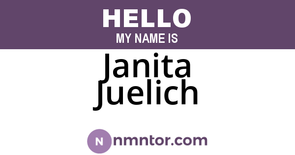 Janita Juelich