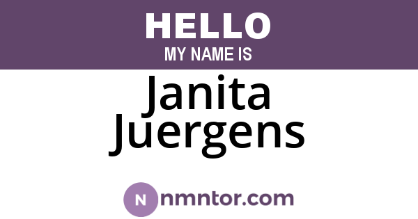 Janita Juergens