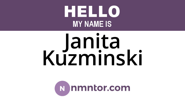 Janita Kuzminski