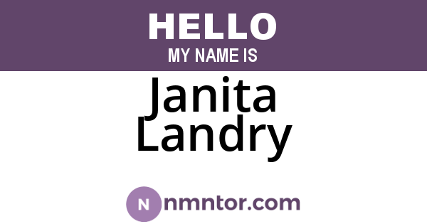 Janita Landry