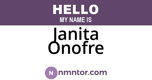 Janita Onofre