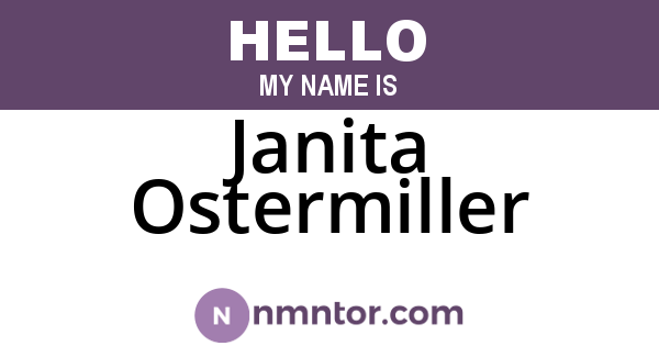 Janita Ostermiller