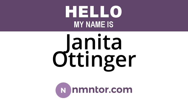 Janita Ottinger