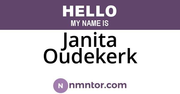 Janita Oudekerk