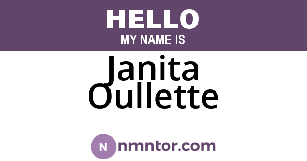 Janita Oullette