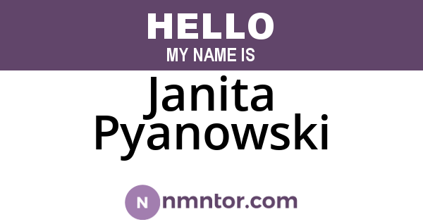 Janita Pyanowski