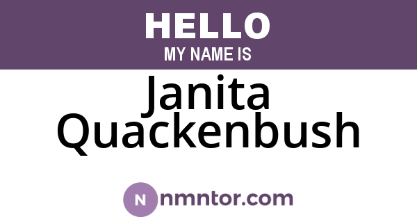 Janita Quackenbush