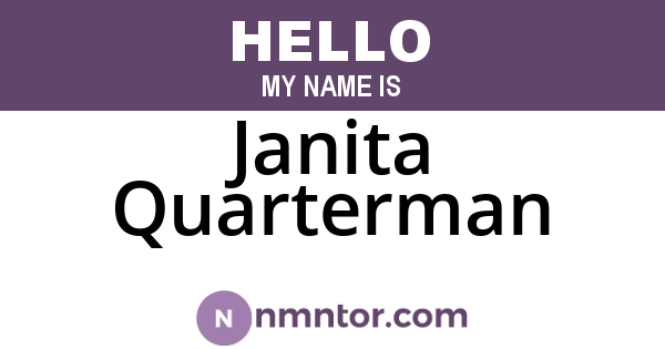Janita Quarterman