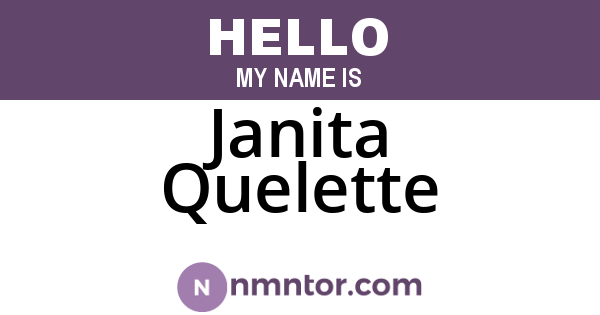 Janita Quelette