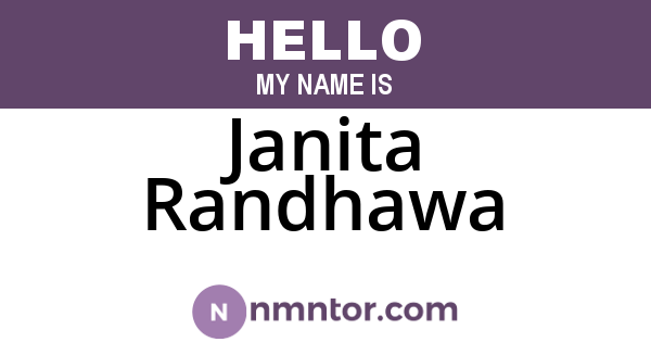 Janita Randhawa