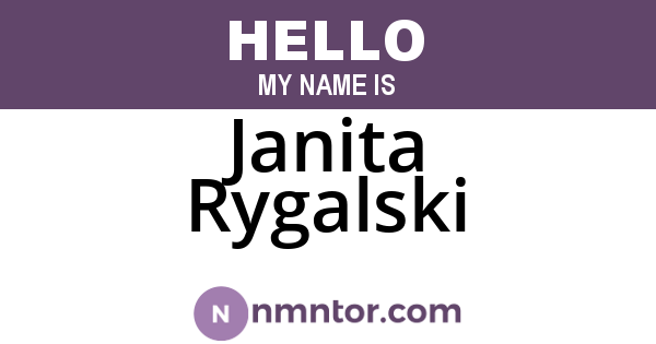 Janita Rygalski