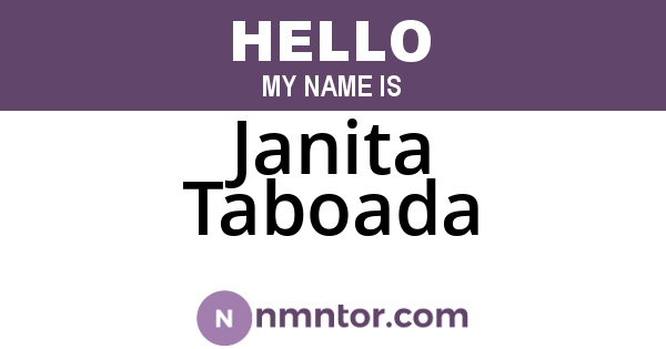 Janita Taboada