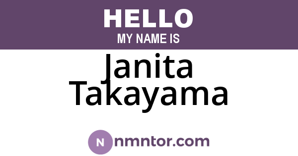 Janita Takayama