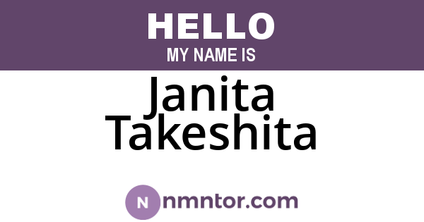Janita Takeshita