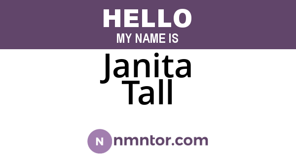 Janita Tall