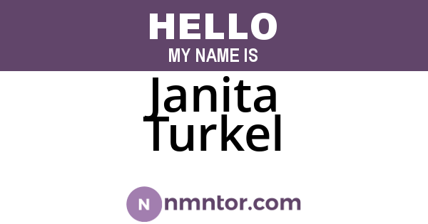 Janita Turkel