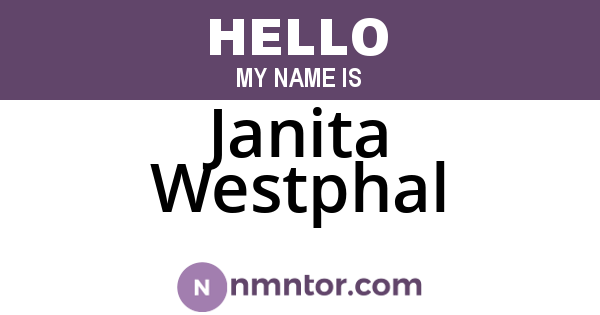 Janita Westphal