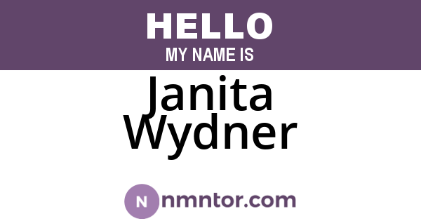 Janita Wydner