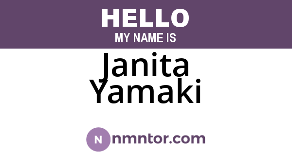 Janita Yamaki